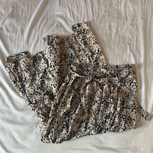 Patrons of Peace Floral Maxi Skirt with slits